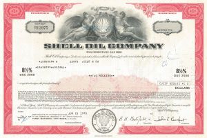 Shell Oil Co. - $2,000,000 Denominated 1978 dated Oil Bond