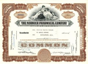 Norwich Pharmacal Co. - Stock Certificate