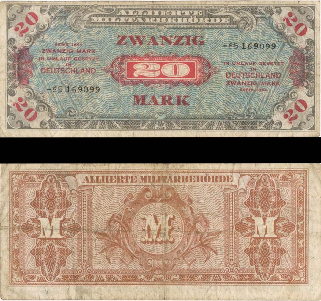 20 Marks Allied Military Currency - Series 1944 - MPC Currency