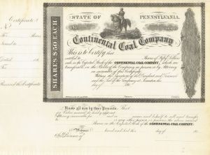 Continental Coal - Stock Certificate