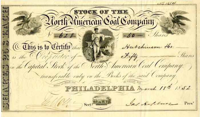 North American Coal Co. - Stock Certificate