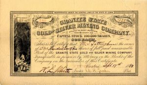 Granite State Gold and Silver Mining Co.