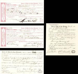 Group of 4 Mining Documents - 1850's-1860's dated Mining Stock Appointments