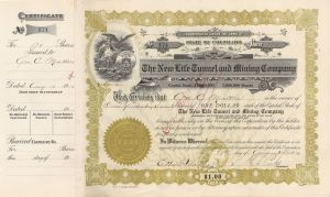 New Life Tunnel and Mining Co. - 1916 dated Stock Certificate