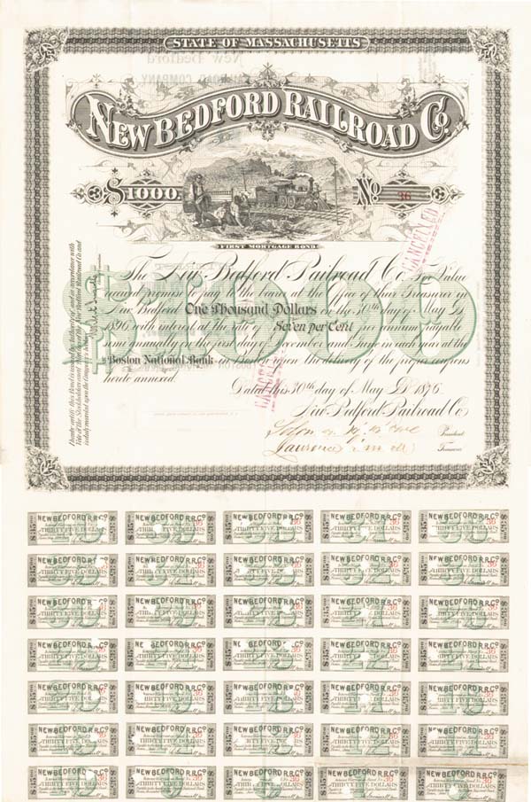 New Bedford Railroad - Bond