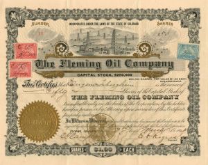 Fleming Oil Co. - Stock Certificate