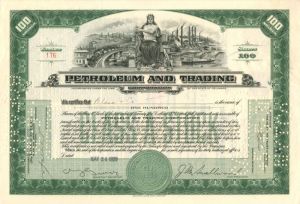 Petroleum and Trading Corporation - Stock Certificate