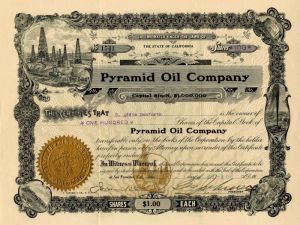 Pyramid Oil Co. - Stock Certificate