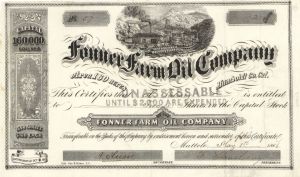 Fonner Farm Oil Co. - Stock Certificate