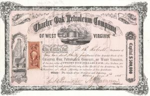 Charter Oak Petroleum Co. of West Virginia - Stock Certificate