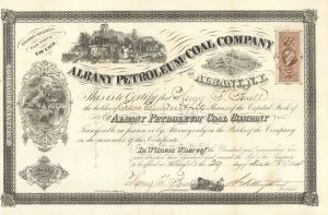 Albany Petroleum and Coal Co. - Stock Certificate (Uncanceled)