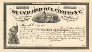 Standard Oil Co.  -  Unissued Stock Certificate