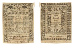  30 Shillings - FR RI-299 - May 1786 - Colonial Paper Money