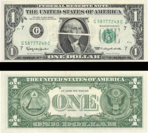 $1 Obstruction - Not a Gutter Fold! - 1963 dated Paper Money Error