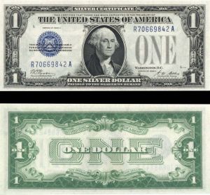 Funny Back Silver Certificate - FR-1601 - Currency Note - United States Paper Money