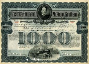 Lake Shore and Michigan Southern Railway Co. - $1,000 Bond