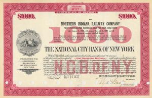 Northern Indiana Railway - Bond