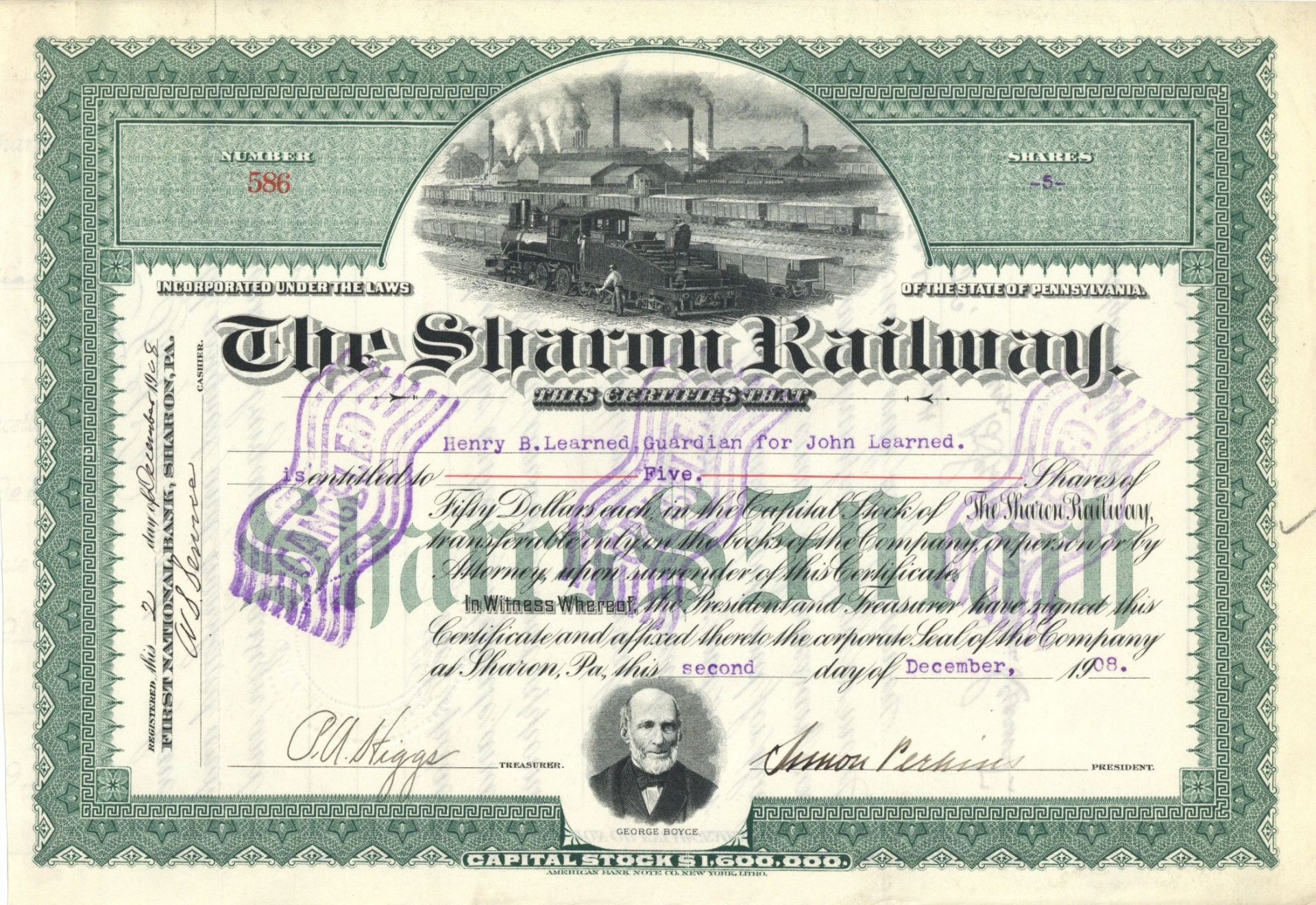 Pennsylvania Railroad Stocks