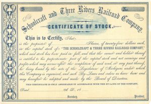 New York, Chicago and St. Louis Railroad Company Stock Certificate - Ghosts  of Wall Street