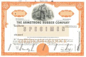 Armstrong Rubber Co. - Stock Certificate