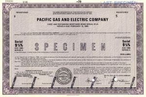 Pacific Gas and Electric Co. - PG&E - Bond