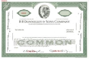 R. R. Donnelley and Sons Co. - Specimen Stock Certificate