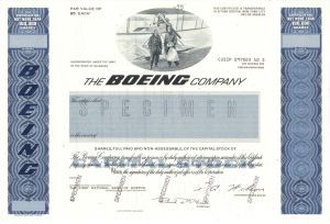 Boeing Co. - Specimen Stock Certificate