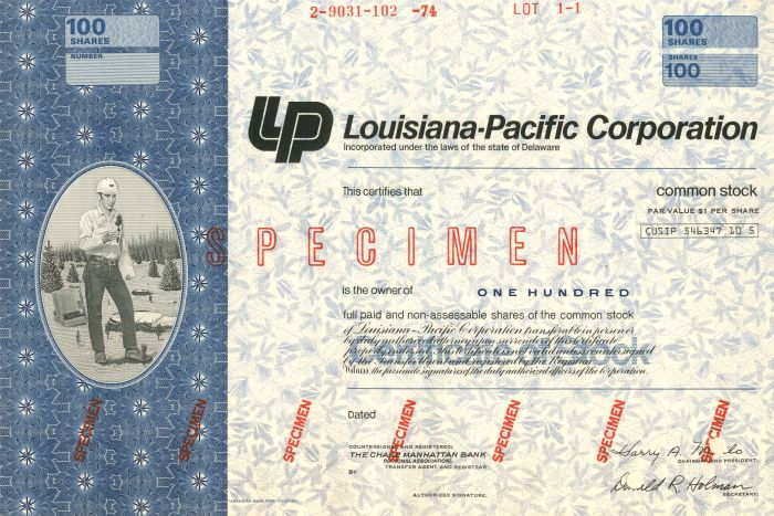 Louisiana-Pacific Corporation - Stock Certificate