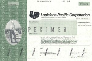 Louisiana-Pacific Corporation - Specimen Stock Certificate