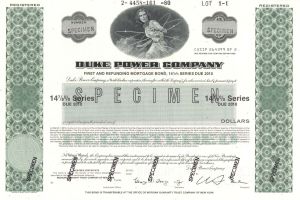 Duke Power Co. - Specimen Bond