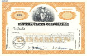 Eastern States Corporation - Specimen Stock Certificate