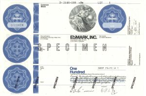 Esmark, Inc. - Specimen Stock Certificate