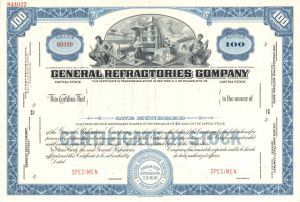 General Refractories Co. - Specimen Stock Certificate