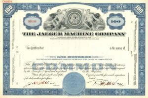 Jaeger Machine Co. - Stock Certificate