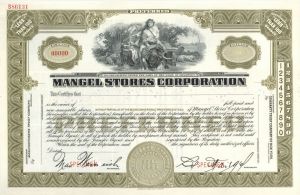 Mangel Stores Corp. - Specimen Stock Certificate