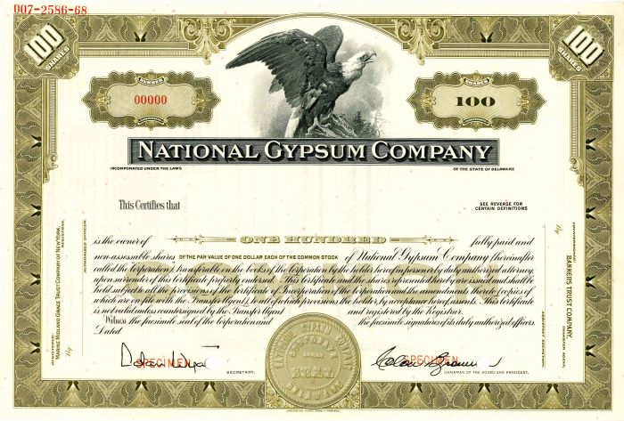 National Gypsum Stock