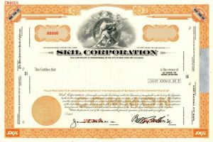 Skil Corporation - Stock Certificate