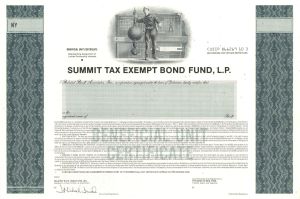 Summit Tax Exempt Bond Fund, L.P. - Specimen Beneficial Unit Certificate