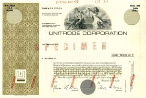 Unitrode Corporation - Stock Certificate