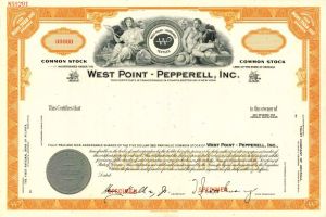 West Point - Pepperell, Inc. - Stock Certificate