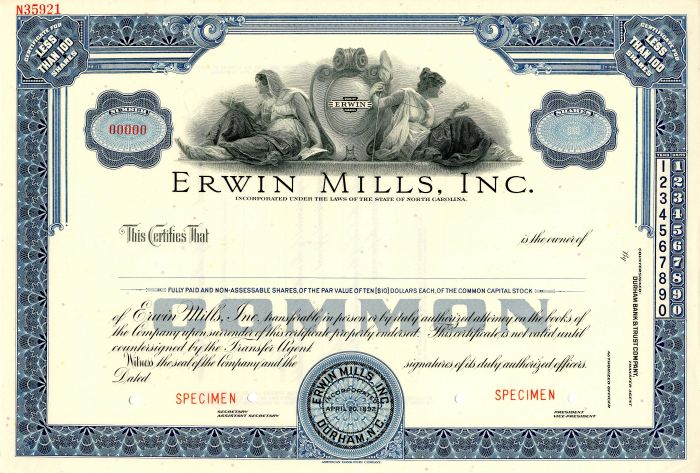 Erwin Mills, Inc.