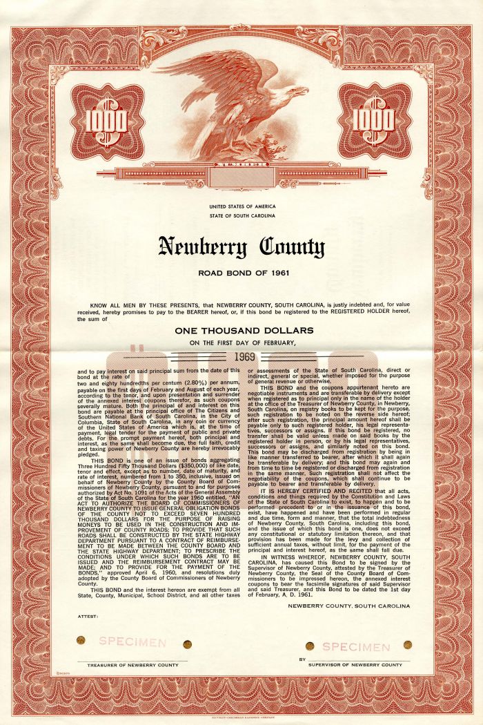 Newberry County - $1,000