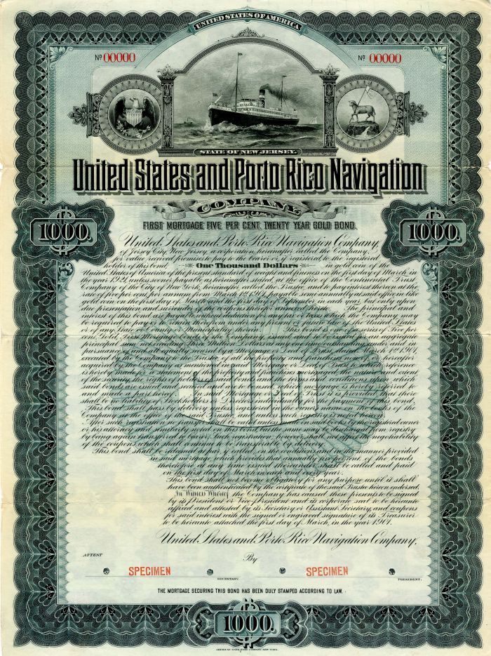 United States and Porto Rico Navigation Co.
