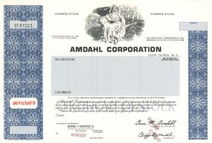 Amdahl Corp. - Specimen Stock Certificate