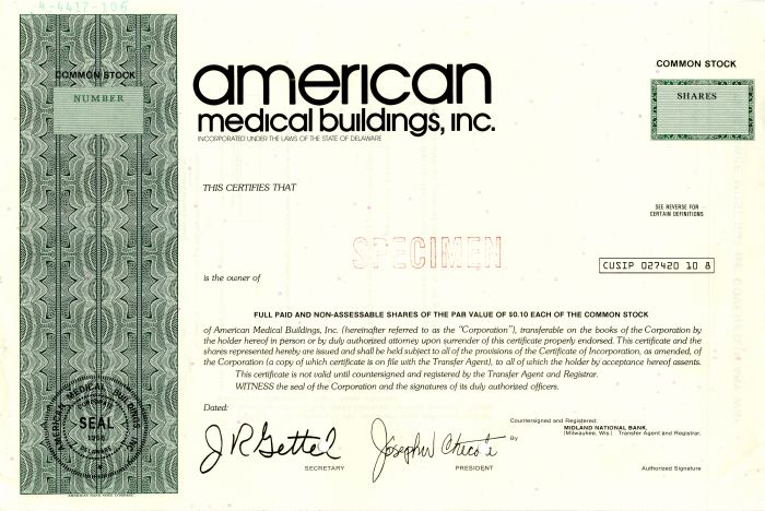 American Medical Buildings, Inc.