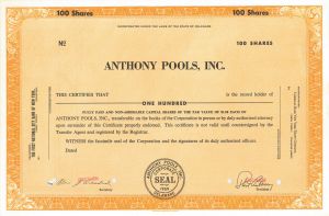 Anthony Pools, Inc.