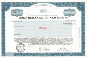 Bolt Beranek and Newman Inc.