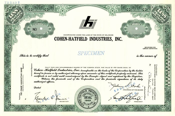 Cohen-Hatfield Industries, Inc.