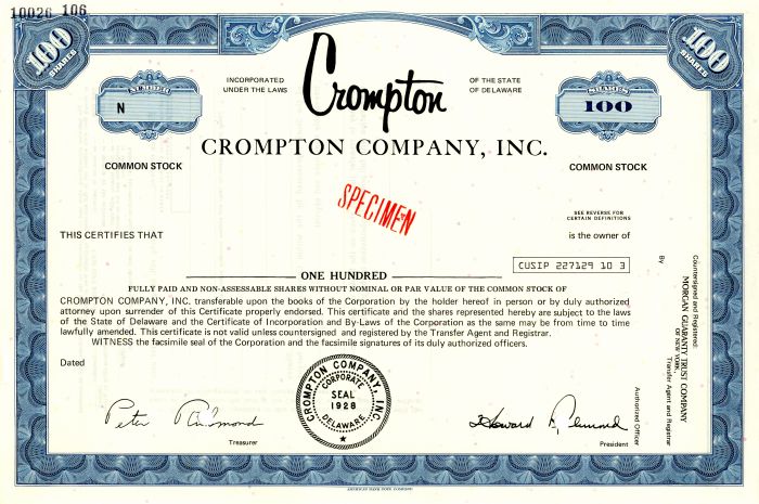 Crompton Co., Inc.