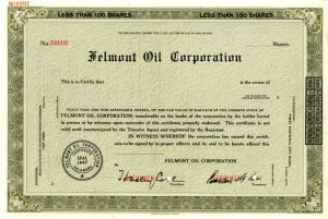 Felmont Oil Corporation